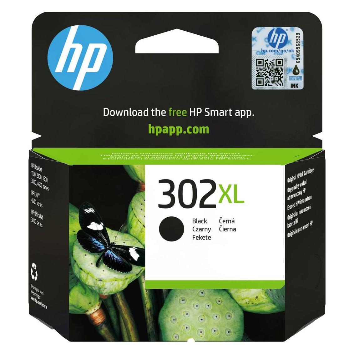 HP 302Xl High Yield Black (BK) (F6U68AE)