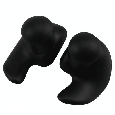 Waterproof Silicone Earplugs For Swimming, Comfort, Protection & Durability For Water Sports black