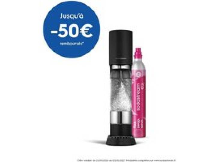 Machine à eau pétillante - SODASTREAM - ENSO - Design signé Naoto Fukasawa - Finition noire - Matériaux premium