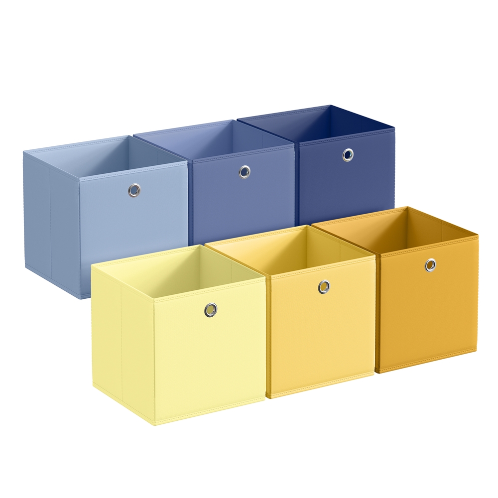 SONGMICS Aufbewahrungsbox 6er Set bunt RFB233XA09