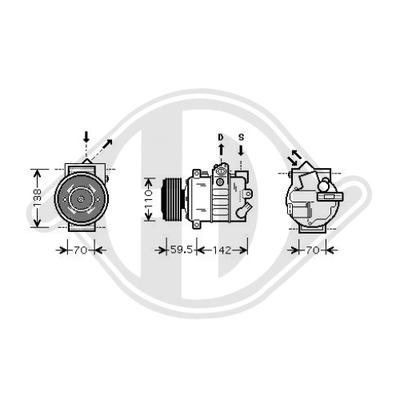 DIEDERICHS Kompressor, Klimaanlage DCK1034 für VW
