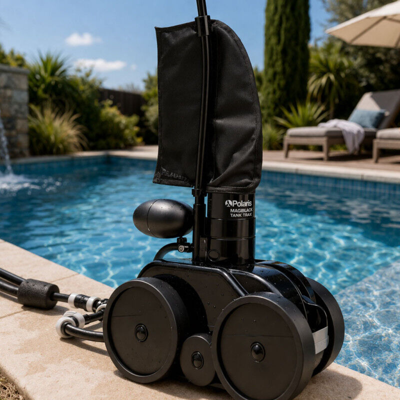 Robot piscine Zodiac Polaris 280 BlackMax TankTrax spécial piscine liner