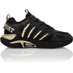 PLEIN SPORT Low-Top-Sneaker, Größe 40 in Schwarz 0293