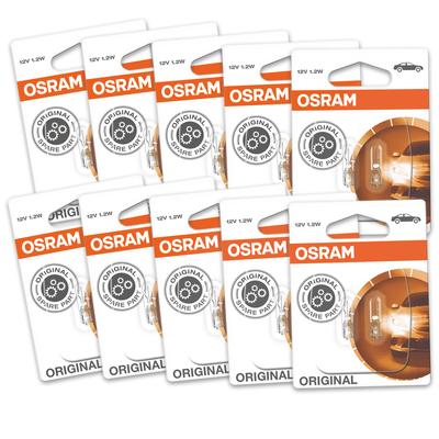 Osram 10x W2x4.6d Original Line Glühlampe [Hersteller-Nr. 2721] für Alpina, Isuzu, Volvo