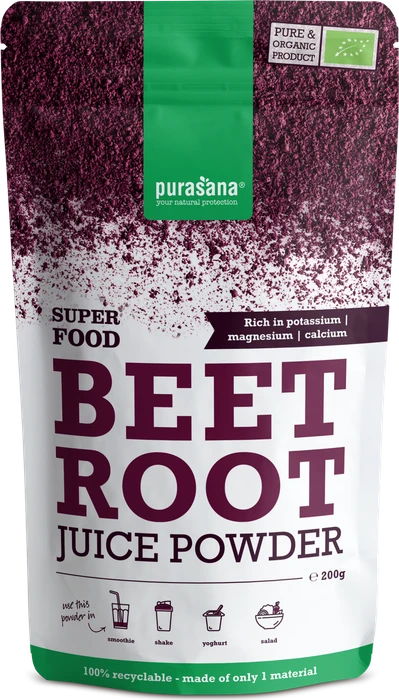 Purasana Rode Biet Bio 200 g Pulver