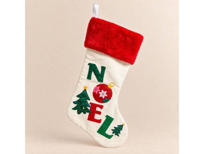Mehrfarbiger Weihnachtsstrumpf