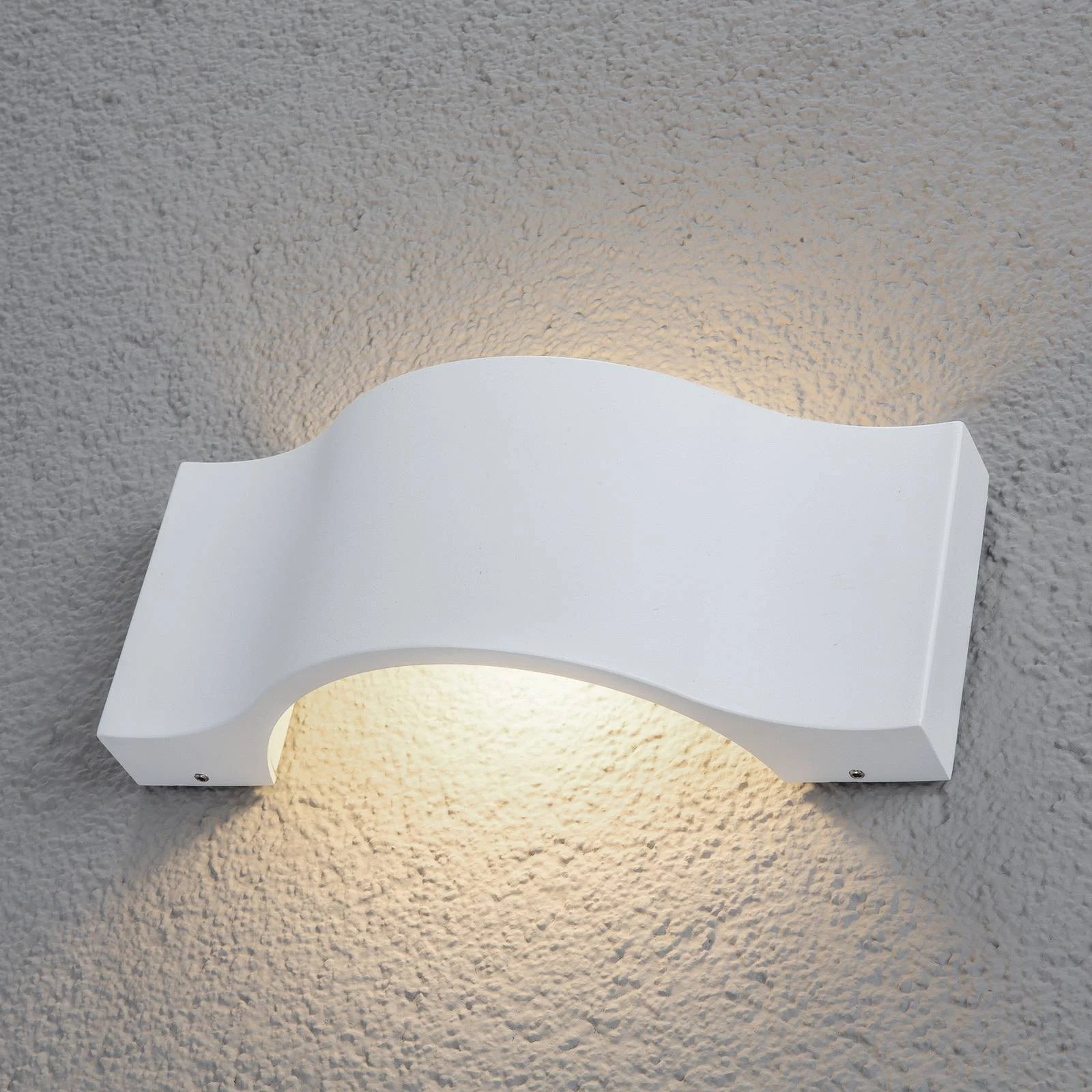 Lucande Jace LED Buitenwandlamp - Wit - Aluminium - Modern - IP54