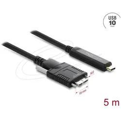 Delock Aktives Optisches Kabel USB 10 Gbps USB Type-C Stecke (5 m, USB 2.0), USB Kabel