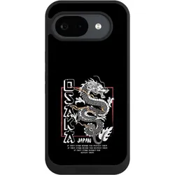 Nivocase Handyhülle für Google Pixel 10a Hülle NIVOpure Case Schwarz Drache Japan Meer (Google Pixel 10a), Smartphone Hülle, Schwarz
