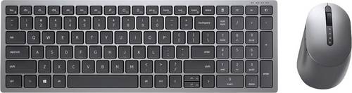 Dell KM7120W Bluetooth, WLAN Tastatur, Maus-Set Deutsch, QWERTZ Grau (metallic), Schwarz