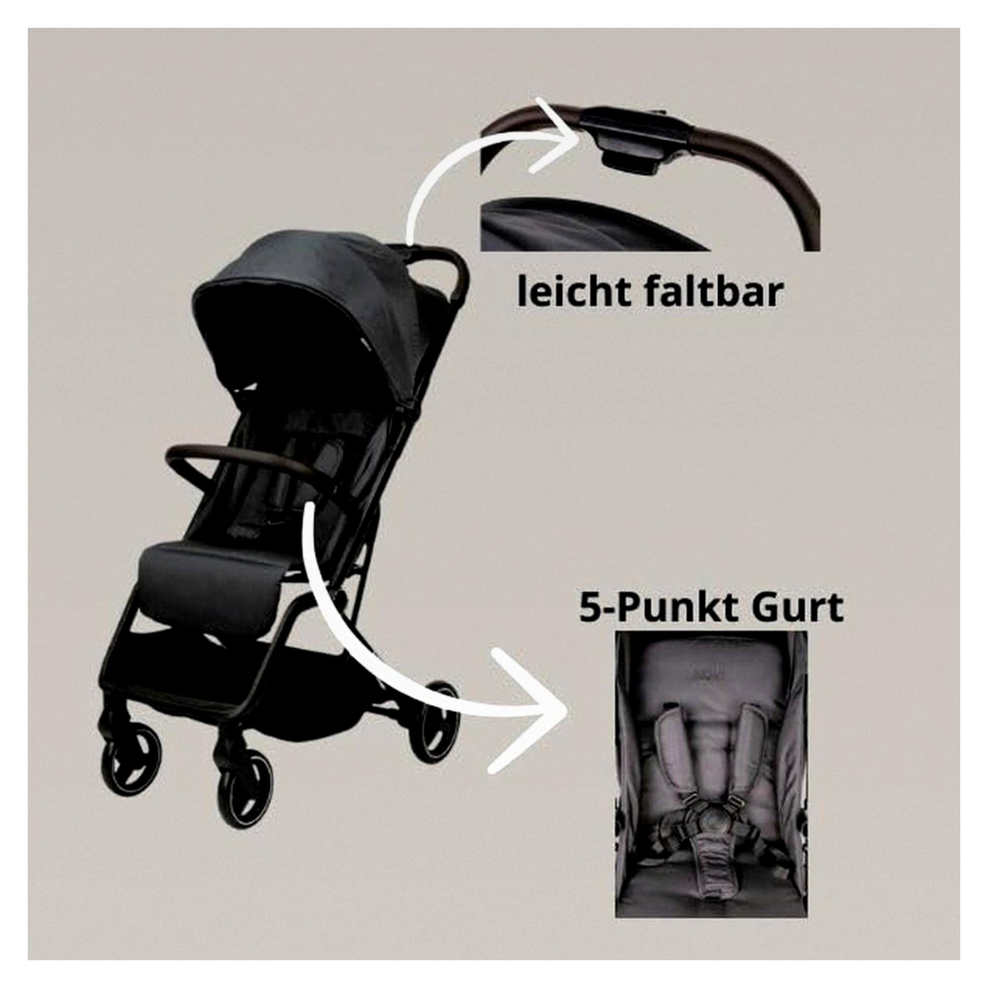 Cloud Go Buggy - Geeignet für 0-22 kg, Kinderwagen ab 0 Monaten bis 4 Jahre, ausziehbares Verdeck mit Sonnenschutzfaktor, 3-fach verstellbare Rückenlehne, inkl. Transporttasche (Grün)