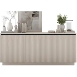 KOMMODE Selene 3D Kaschmir matt 167 cm mit Sockel