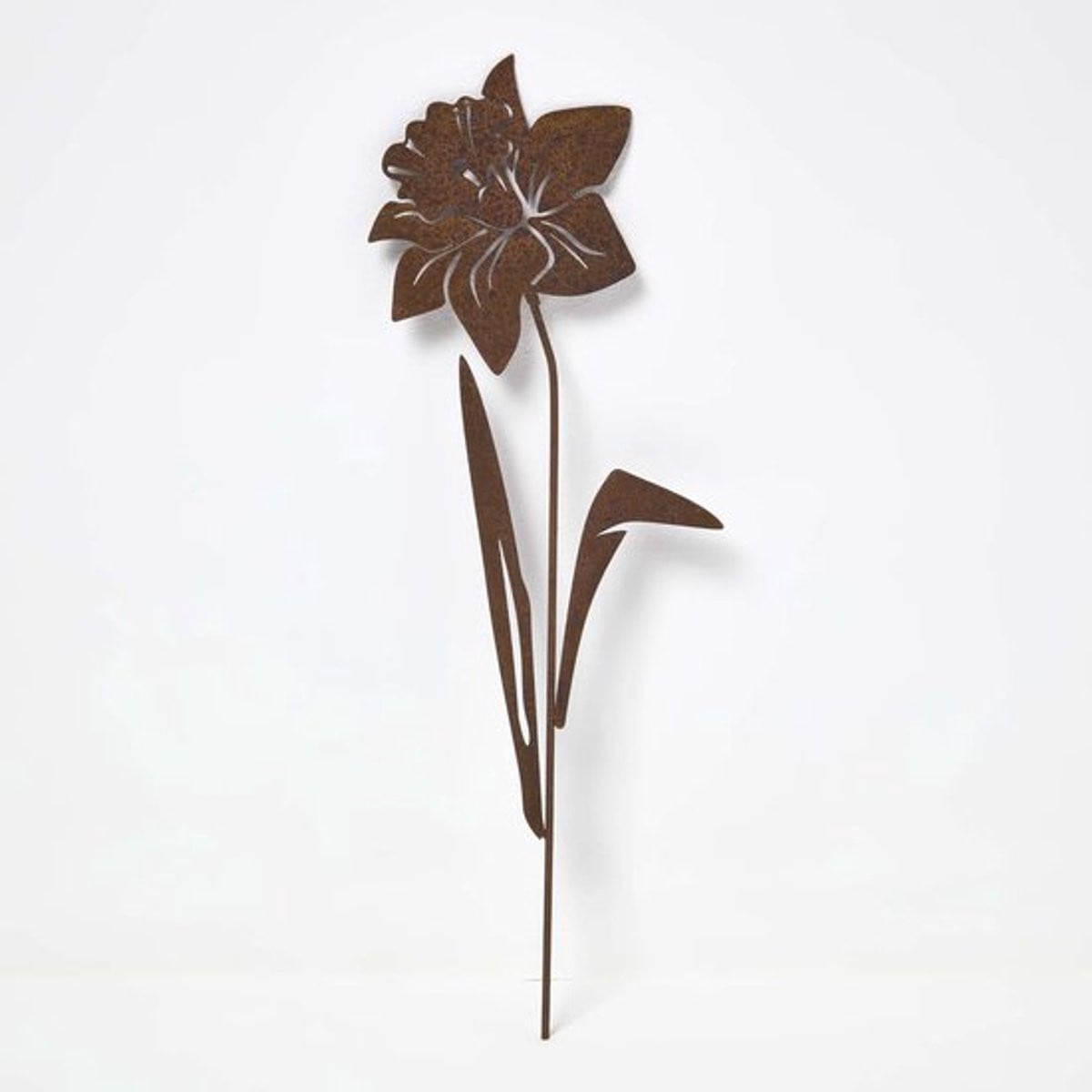 Esschert Design Corten stalen Narcis tuinsteker, 35 cm