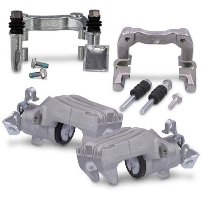 Bestprice 2x Bremssattel + Bremsträger hinten [Hersteller-Nr. 40668915] für Audi, VW, Seat, Skoda