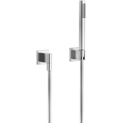 Dornbracht Schlauchbrausegarnitur SERIENSPEZIFISCH Chrom gebürstet, Durchfluss max. 15 l/min, Funktion ab 5 l/min, Antikalk-System, Metallbrauseschlauch 1250 mm mit Verdrehschutz