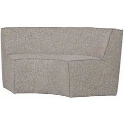 Essbank Europa aus Webstoff, modern und bequem, 2-Sitzer, sandfarben, elegante Textur