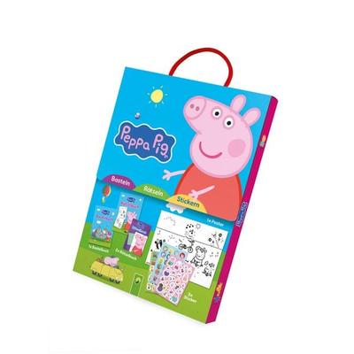 Peppa Pig Spaß-Set I Basteln - Rätseln - Stickern, Gebundene Ausgabe von , Schwager & Steinlein, 978-3-8499-5256-3