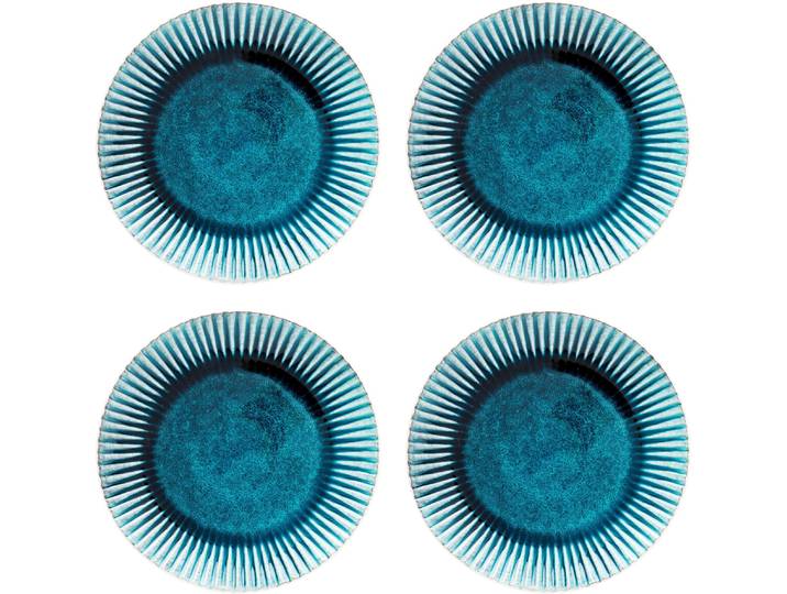 Teller KARE DESIGN Azur , blau, H:3,3cm Ø:28,8cm, Steingut, Speiseteller, Teller, verschiedene Grössen, aus Steingut
