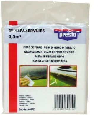Presto Glasfaserspachtel Glasfaser-Vlies Fein (0,5 M²) 600702