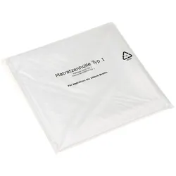 1 x Matratzenhülle Typ 1 (1300 x 2350 mm) robust reißfest 30 my Aufbewahrungshülle Umzugsmaterial Schutzhülle Aufbewahrung BB-Verpackungen