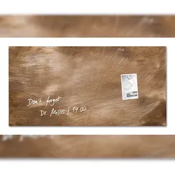 Sigel GL267 Glas-Magnettafel / Magnetboard Artverum, 46x91 cm, Design Used-Bronze