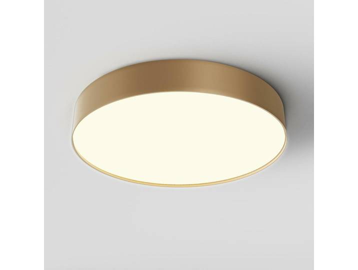 Plafonnier LED rond ZON doré mat 45 W\, lumière chaude\, 2880 lm\, aluminium\, dimensions : 6 x 40 x 40 cm\, IP20\, Maytoni