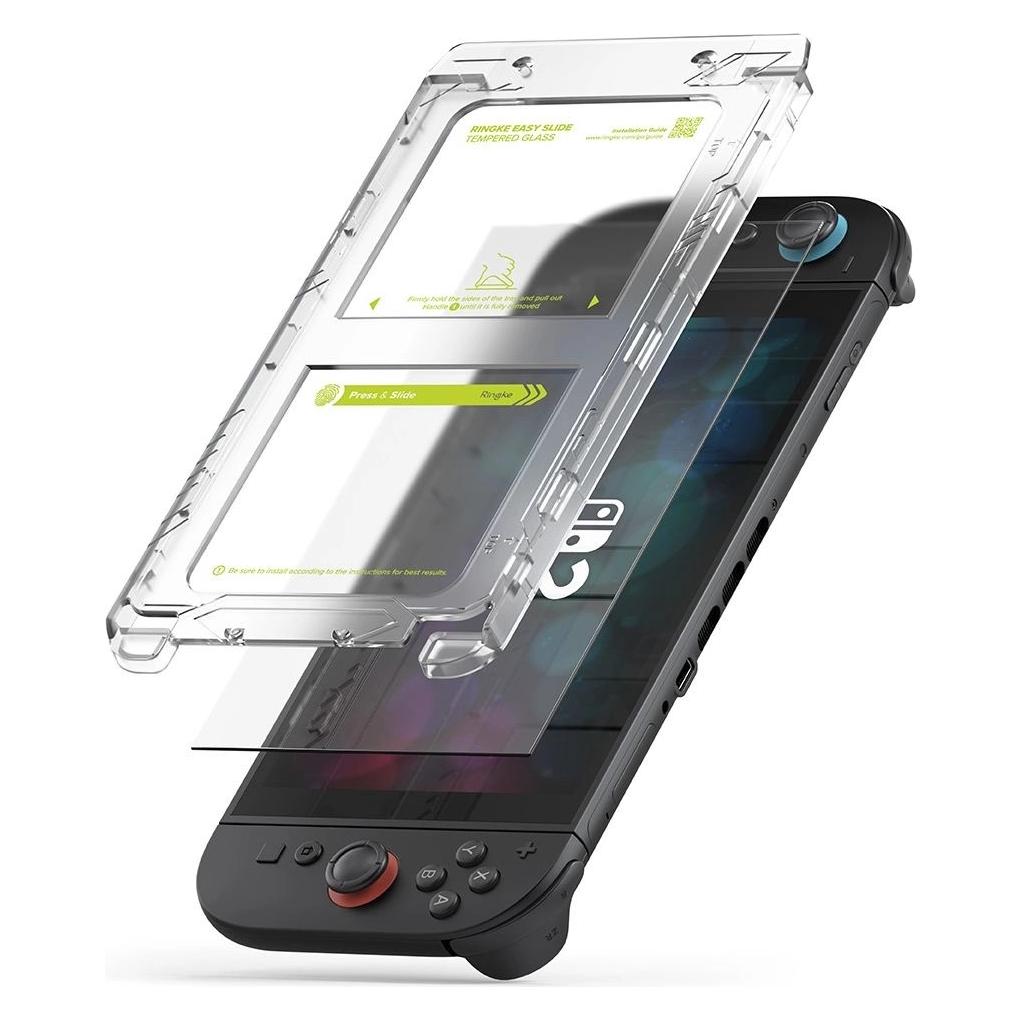 Ringke Easy Slide 2er-Pack gehärtetes Glas für Nintendo Switch 2 - Transparent (Switch) (G4as1179)