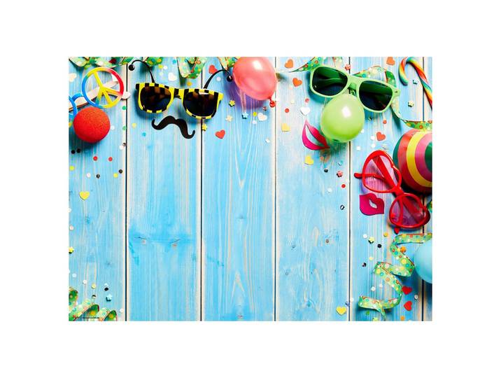 Tischset Bunte Party 12er-Set 44 x 32cm Multicolor