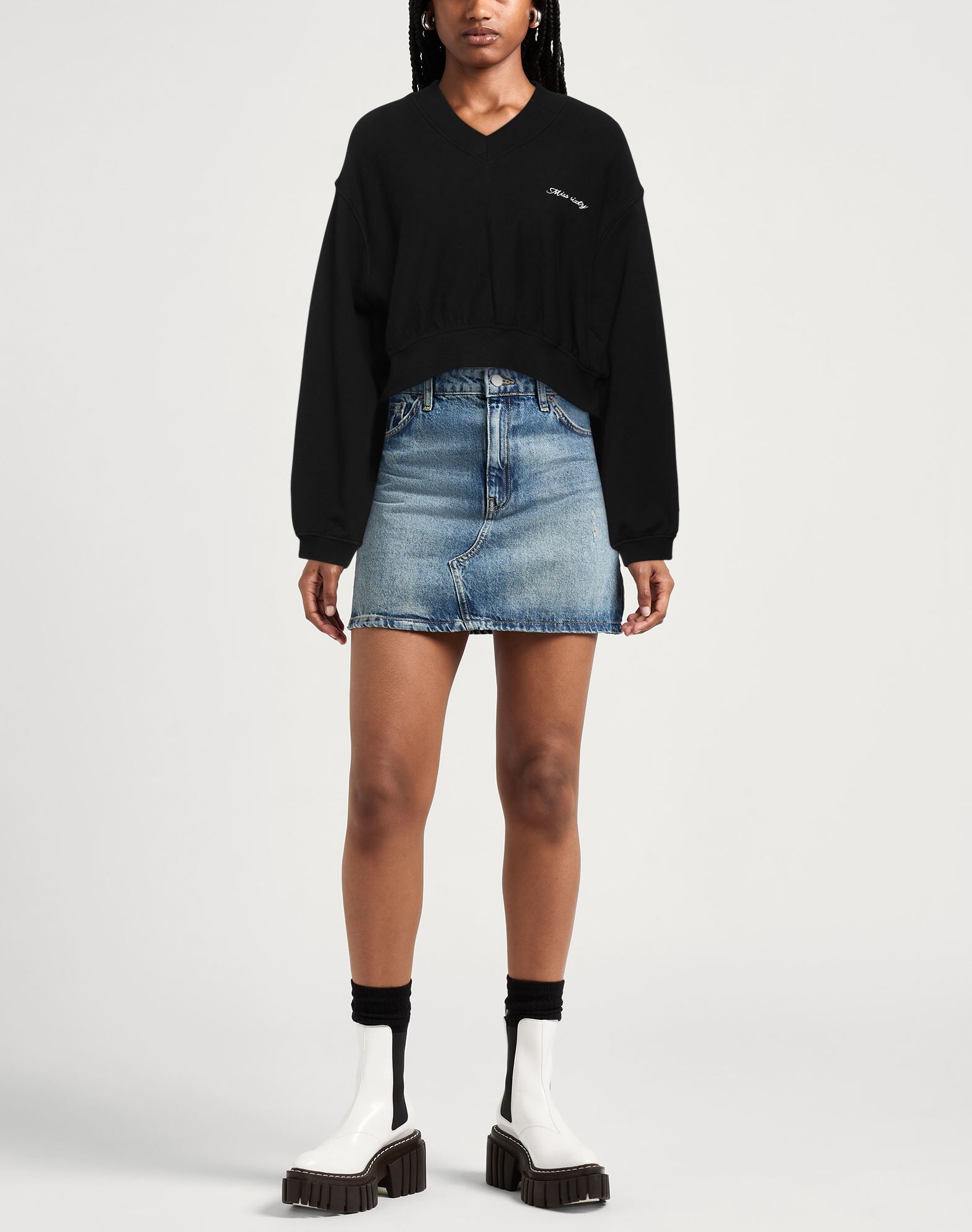 Miss Sixty Sudadera Mujer Negro S Mujer