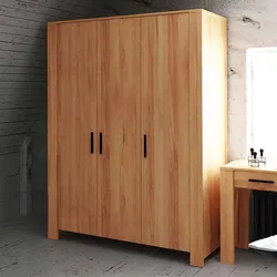 Massivholzschrank aus Kernbuche geölt 205 cm hoch