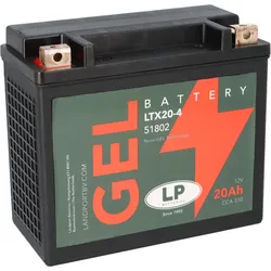 Batterie 12V 20Ah für Motorrad Startbatterie MG LTX20-4