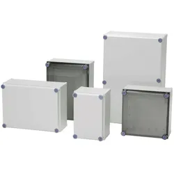 Fibox CAB PCQ 604027 G Wand-Gehäuse, Installations-Gehäuse 600 x 400 x 270 Polycarbonat Licht-G (Gehäuse), Elektronikzubehör + Gehäuse, Grau