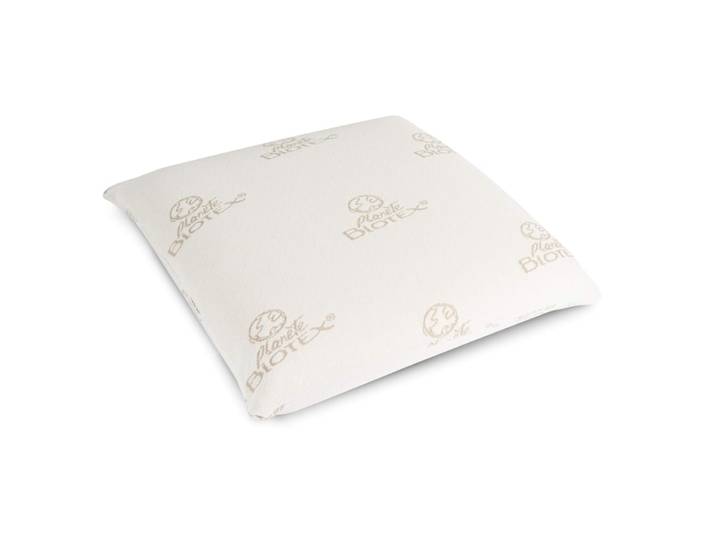 Oreiller mousse mémoire végétale blanc 60x60 cm