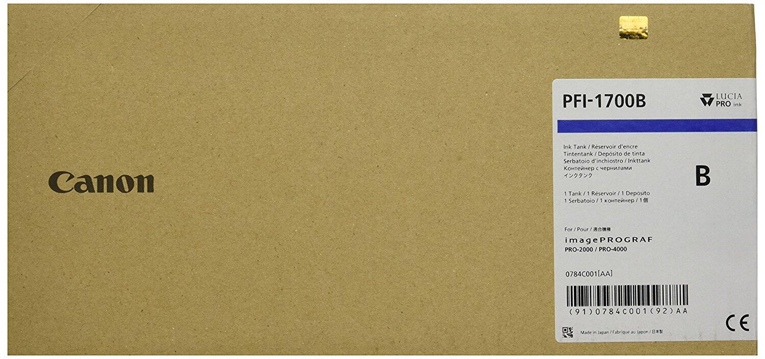 Canon Original PFI-1700B Druckerpatrone - blau 700ml 0784C001