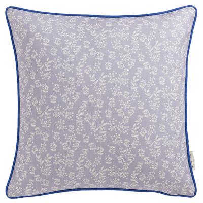 Dekokissen TOM TAILOR HOME "Bloom", lila (lila, geblümt), B:45cm L:45cm, Mischgewebe, Dekokissen_Sitzkissen_Kissenhüllen, mit Naturfaseranteilt