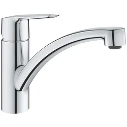 Grohe Start Einhand-Spültischbatterie, flacher Auslauf, Ausladung 277mm, 30530002, Farbe: Chrom