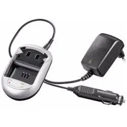 AccuCell Schnell-Ladegerät passend für Sony NP-F330, NP-F530, NP-F550 (Kamera Akku Ladegerät), Kamera Stromversorgung, Schwarz