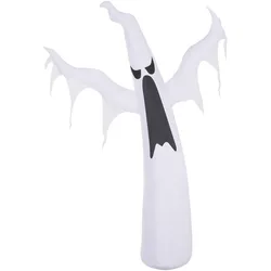 HALLOWEEN Dekoration Selbstaufblasendes Spuk Gespenst Geist LED Beleuchtet Weiß