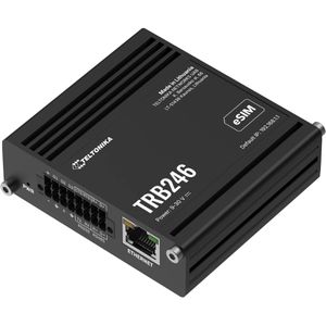 Teltonika Gateway TRB246, TRB246000600, Hutschiene, Firewall, VPN, 1x LAN, Modbus, 4G LTE Cat 4