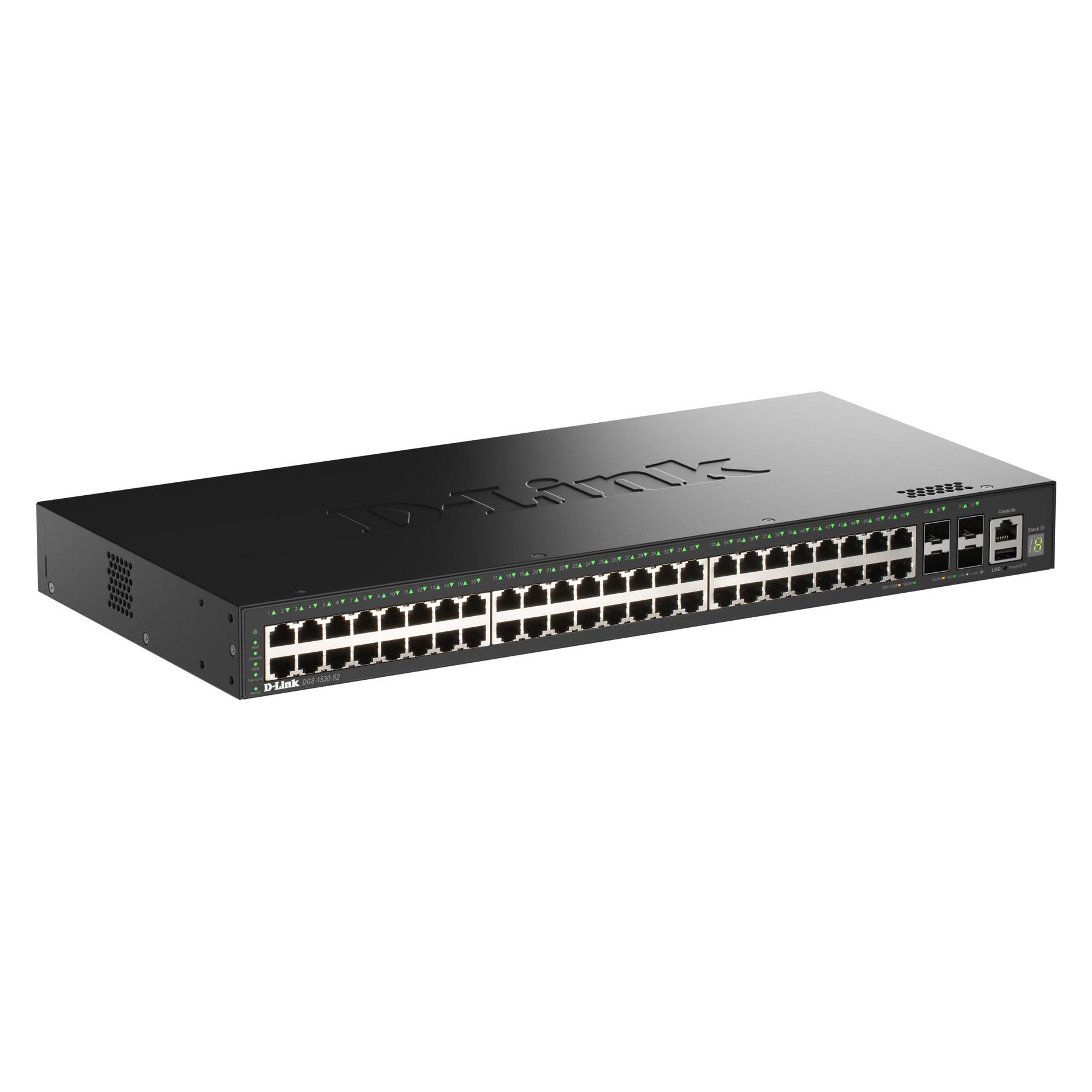 D-Link 48 Ports GE + 4 Ports 10G (52 Ports) (DGS-1530-52/E)