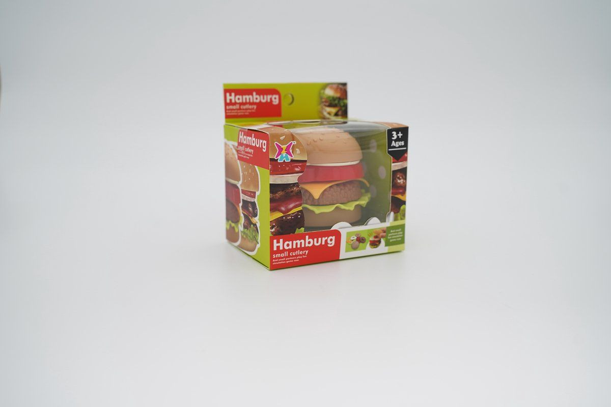 Jono Toys Stapel Hamburger met 17 lagen voor de speelkeuken