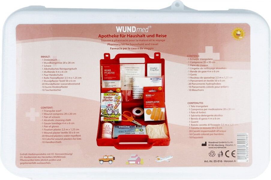 Apotheke für Haushalt+Reise Verbandskasten