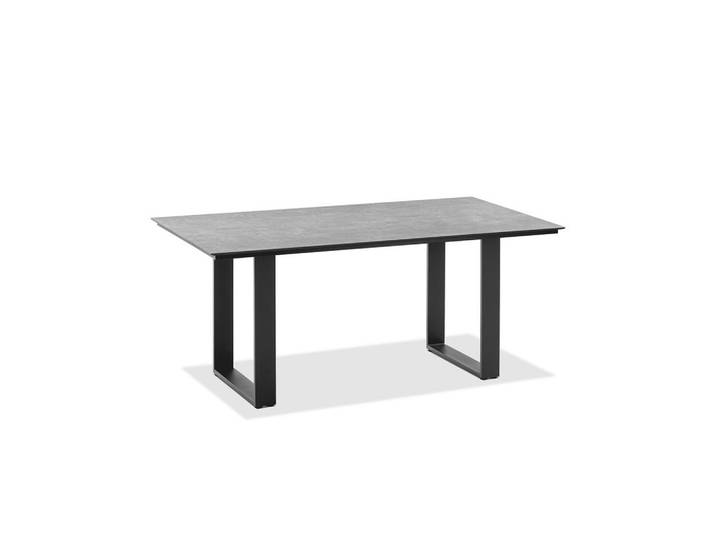 Niehoff Garden Gartentisch, Anthrazit, Grau, Kunststoff, rechteckig, Kufe, 95x76x220 cm, wetterbeständig, Gartenmöbel, Gartentisch, Gartentische