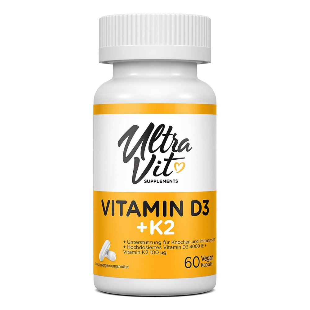 VPlab SIA UltraVit Vitamin D3 4000IU + K2 Kapseln 08107575
