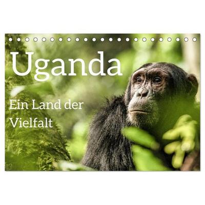 Uganda - ein Land der Vielfalt (Tischkalender 2027 DIN A5 quer), CALVENDO Monatskalender