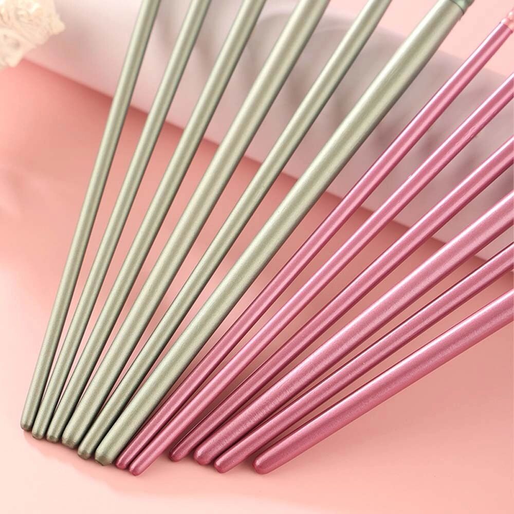 INF 6er-Set grüne Aquarellpinsel – Spitz- und Flachpinsel für Kunst und DIY