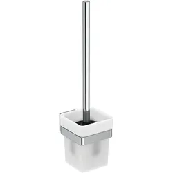 Ideal Standard IOM Cube Bürstengarnitur E2194AA Behälter aus satiniertem Glas, wandhängend, verchromt