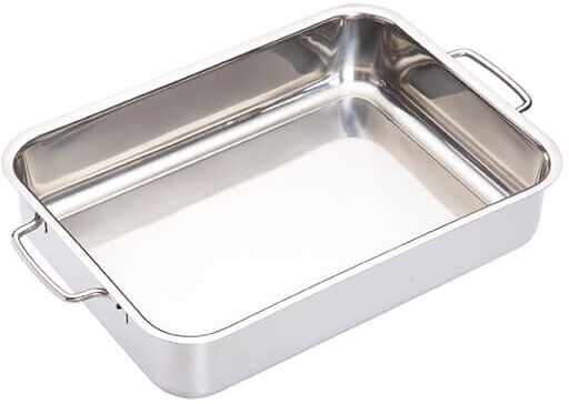 MasterClass Stainless Steel Heavy Duty 32cm x 23cm Roasting Pan