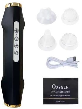 Inspired Finds Portable Oxygen Bubble Facial Pen Exfoliation & Serum Infusion Beauty Device no Box