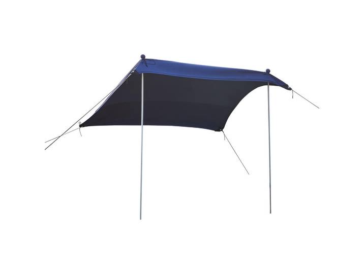 pro.tec Strandzelt Bernheze, Blau, Metall, 270x270 cm, Sonnenschutz, Sonnenschirme